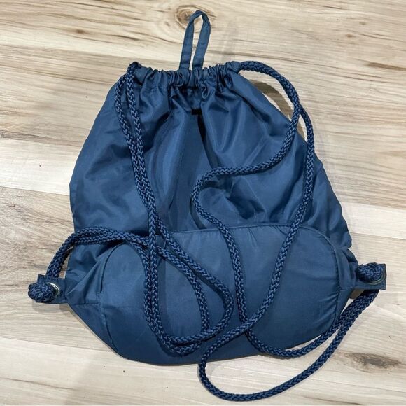 Happy Bunny Y2K Blue Drawstring Bag Backpack - Picture 2 of 2